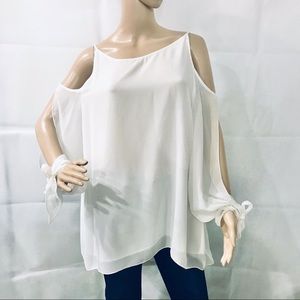 Max studio cream colored blouse.